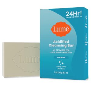 Lume Acidified Body Cleansing Bar - 5 oz (Unscented) | Removes Odor Better Soap 24 Hour Control Clinically Proven Paraben Free SLS SLES Phthalate
